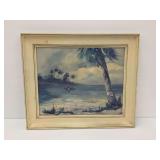 Mary EliStair Original Oil Painting - Tropical Seascape