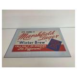 Marshfield Lager Winter Brew Advertising Sign