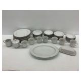 Crown Victoria Lovelace Fine Porcelain Dinnerware Set