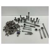Socket Set Assortment with Ratchets and Extensions