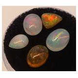 Five Ethiopian Opals 6.70 carats