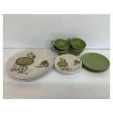 Vintage Texas-Ware Melamine Dinnerware Set - Service for Four
