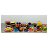 Large Collection of Fiesta Ware Dishes