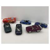 Six Diecast Model Cars