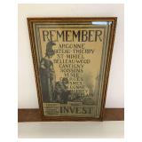 Reproduction World War I Victory Loan Framed Poster