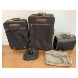 American Tourister Rolling Luggage and Assorted Travel Bags... some wear