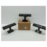 New T-Bar Bracelet Displays - Single Bar - Black Color - 3 Pack