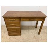 Ranch Oak Desk with Drawers... some wear/see photos