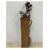 Golf Clubs Group with Bag: Johnny Bulla, Wilson, and More