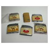 Tobacco Advertising and AAA Lighters - Camel, Philip Morris, Park Lighter