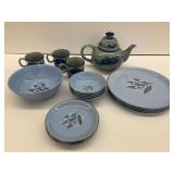 Homer Laughlin Skytone Dinnerware & Aksinia Pottery Tea Set