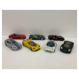 Seven Diecast Car Models