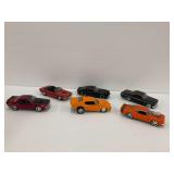 Six Diecast Model Cars