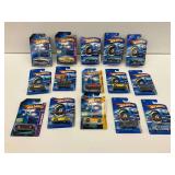 Fifteen Hot Wheels Diecast Cars on Cards