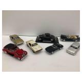 Seven Diecast Model Cars - Various Makes and Models