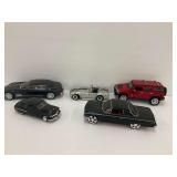 Five Diecast Car Models