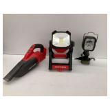 Craftsman Handheld Vacuum & Two Work Lights... no batteries or chargers
