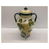 Tabletops Unlimited Italian Fruit Pattern Samovar