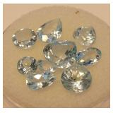 Faceted Aquamarine Gemstones.....6.00 carats