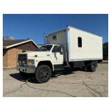 1984 Ford F8000 Box Truck with Interior Workspace VIN - 1FTXK84N7EVA03257