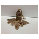 Ceramic Face Wind Chime with Indivdually Patterned  Chimes
