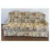 Floral Patterned Three-Cushion Sofa