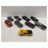 Nine Diecast Model Cars