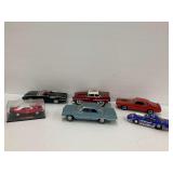 Six Diecast Car Models