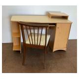 Wooden Computer Desk with Chair
