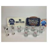 Beer Signs, Glasses & Mugs - Pabst, Samuel Adams & Miller High Life