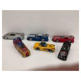 Six Diecast Cars