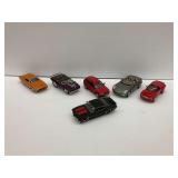 Six Diecast Model Cars