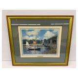 The Bridge at Argenteuil by Claude Monet Framed Print