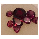Faceted Pyrope Garnet Gemstones....5.25 carats