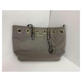 Michael Kors Gray Tote Bag... zipper damage & strap wear