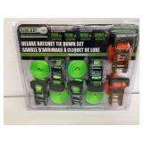 New 6-Piece Grip Deluxe Ratchet Tie Down Set