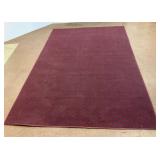 Burgundy Color Patterned Area Rug