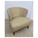 Upholstered Armchair with Wooden Legs... some stains