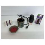 Scentsy Warmer with Extra Bulbs and Air Wick Essential Mist Diffuser with Refill... both work