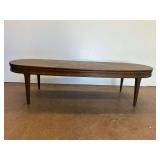 Oval Wooden Coffee Table... some wear