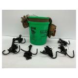 Menards Bucket with Tool Belt and Chain Hooks