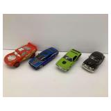 Assorted Diecast Car Collection - Lightning McQueen, Challenger, Barracuda, Fleetline