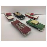 Five Diecast Model Vehicles
