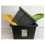Storage Totes - Sterilite EZ Carry 17.5 Gal. & Rough Made 27 Gal.