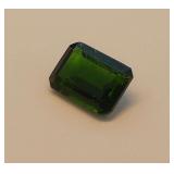 Emerald Cut Green Tourmaline Gemstone...1.00 carats
