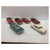 Six Diecast Model Cars