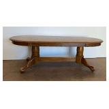 Oval Wooden Coffee Table... some wear
