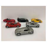 Six Diecast Model Cars