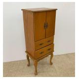 Powell Jewelry Armoire with Mirror and Drawers...see photos for condition