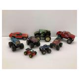 Toy Monster Trucks and Other Vehicles